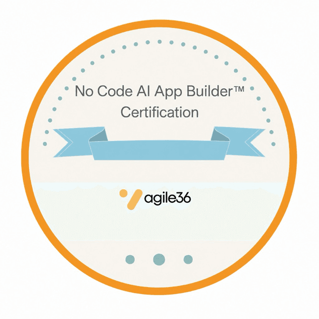 No-Code AI App Builder™ Certification Badge
