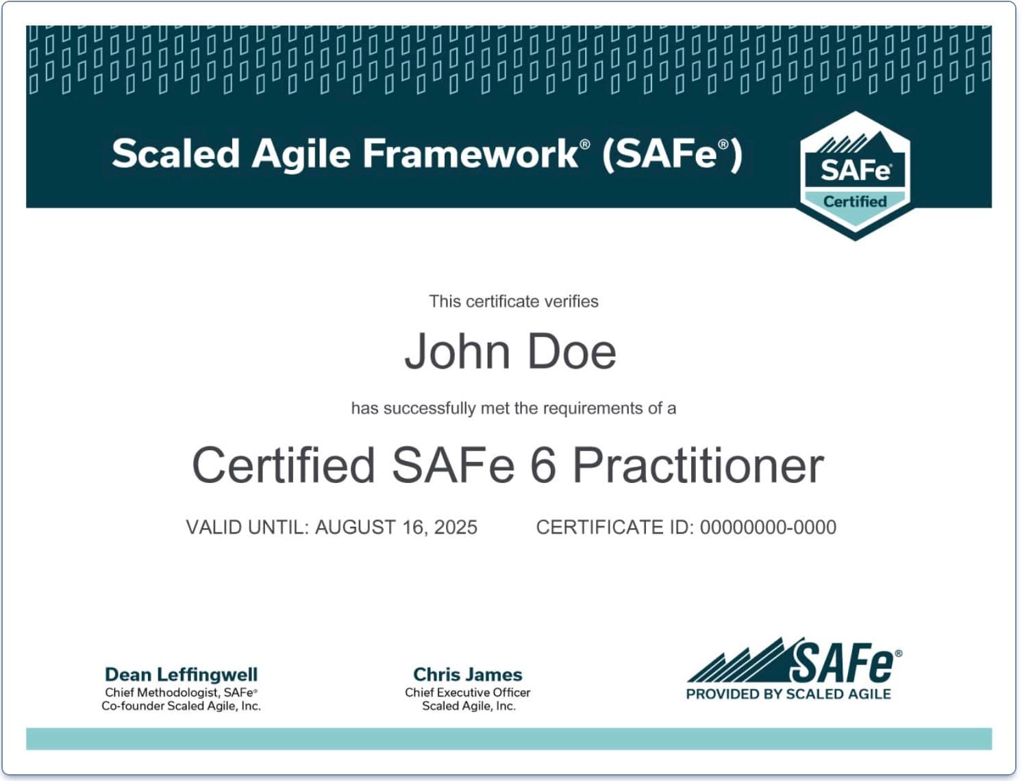 SAFe® Practitioner Certificate